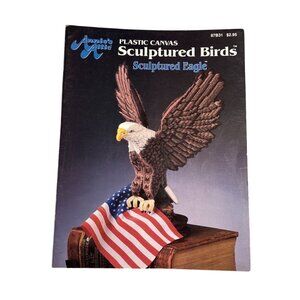 Annies Attic Plastic Canvas Sculptured Birds Pattern Booklet Eagle "96